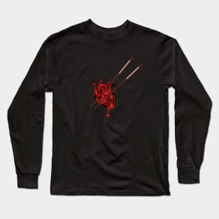 heart with chopsticks Long Sleeve T-Shirt